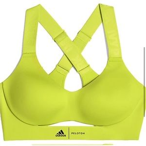 Never worn Ivy Park for adidas peloton yellow sports bra small